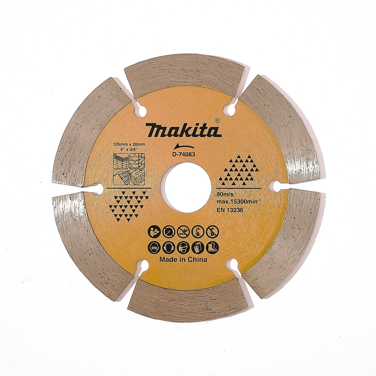 MAKITA D-74083 ใบเพชร 4"x1.8mm น้ำ,แห้ง ร่อง-ทอง กระเบื้อง,คอนกรีต,หินอ่อน,อิฐ