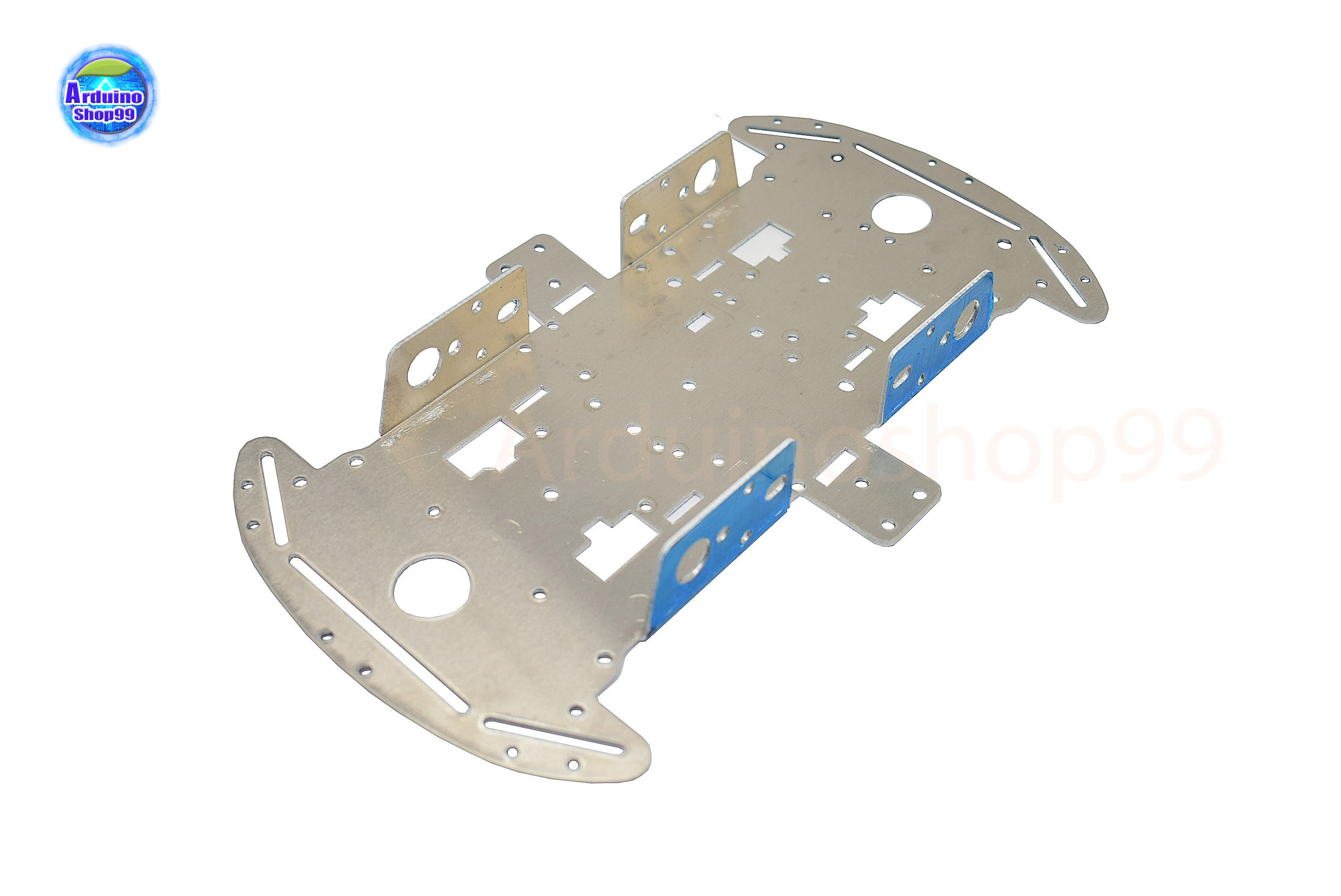 โครงรถหุ่นยนต์Aluminum Alloy 1.5mm Smart car chassis 4wd