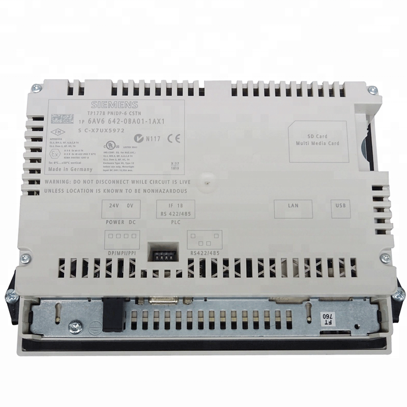 Siemens Touch Panel DP 6" SIMATIC TP177B 6AV6 642-0BC01-1AX1