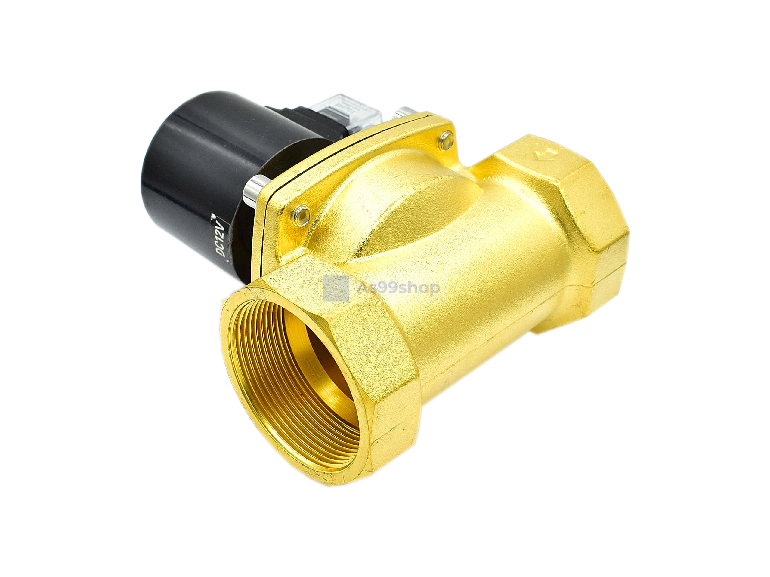 Solenoid Valve โซลินอยด์วาล์วทองเหลือง NC ปกติปิด 2" 12VDC