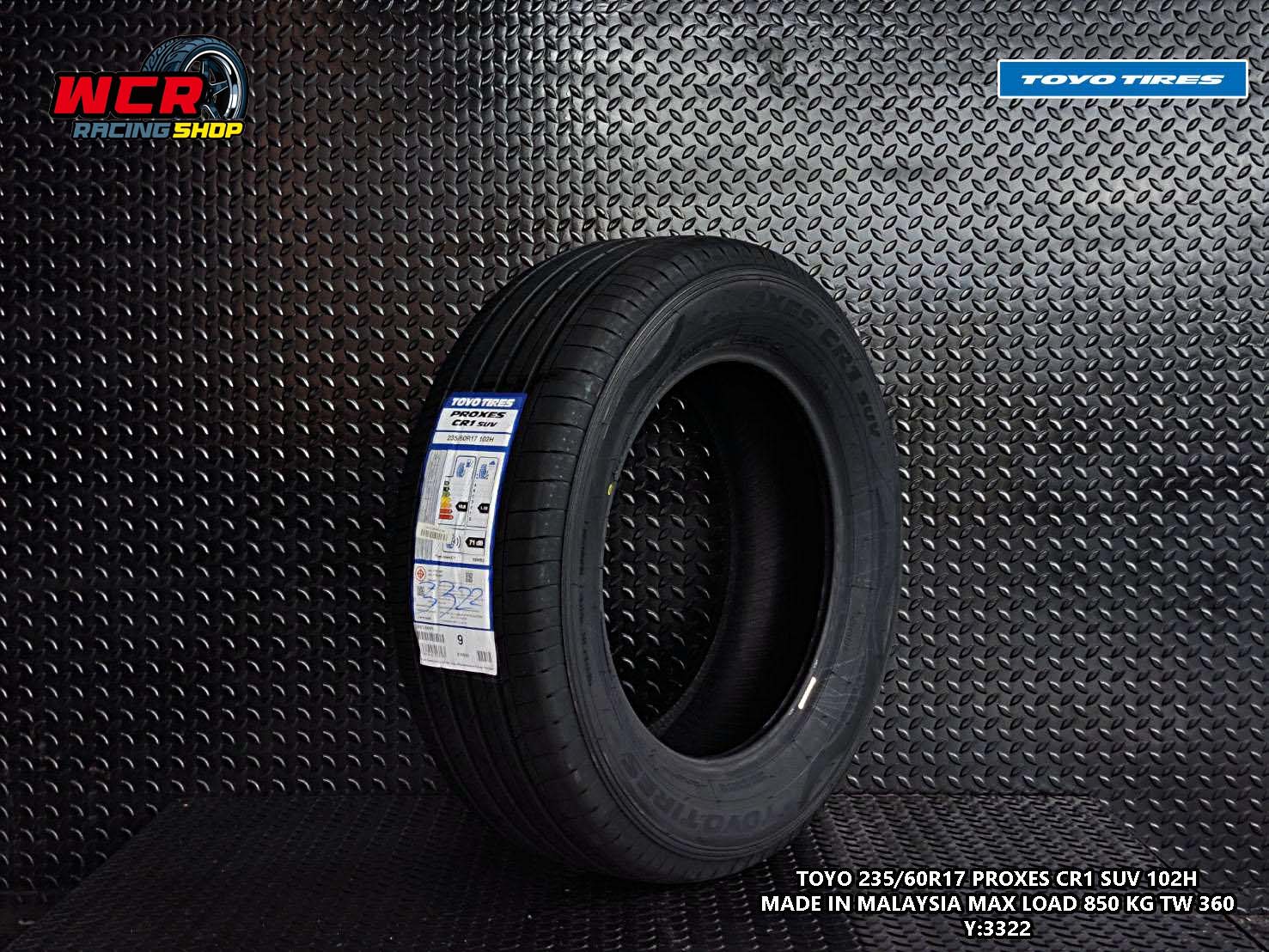 ยาง TOYO PROXES CR1 SUV ขนาด 235/60-17