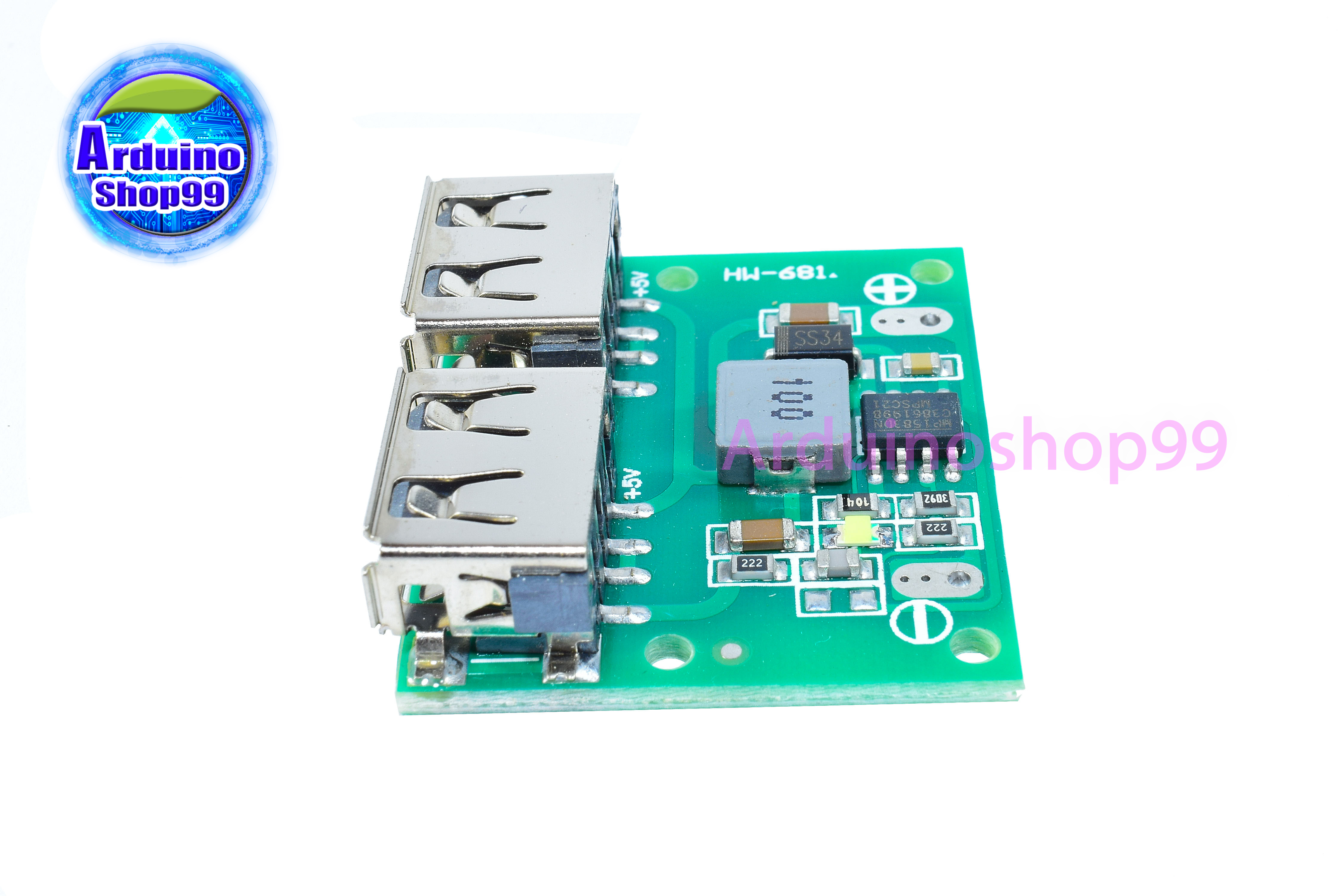 DC-DC 9V/12V/24V to 5V 3A Dual USB output