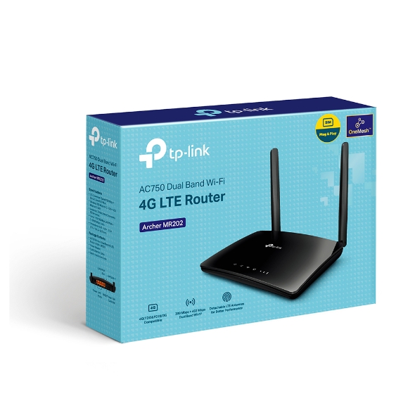 Archer MR202 AC750 Wireless Dual Band 4G LTE Router