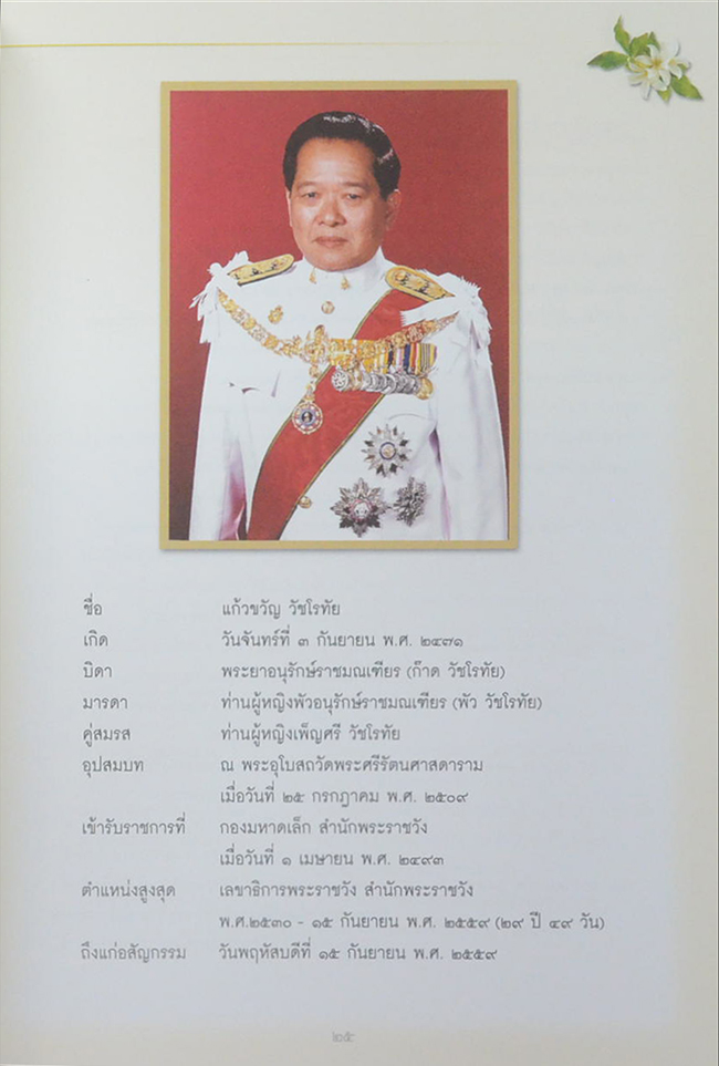 นายแก้วขวัญ วัชโรทัย: 88 ปี ข้ารองพระบาทผู้ภักดี (พร้อม CD)