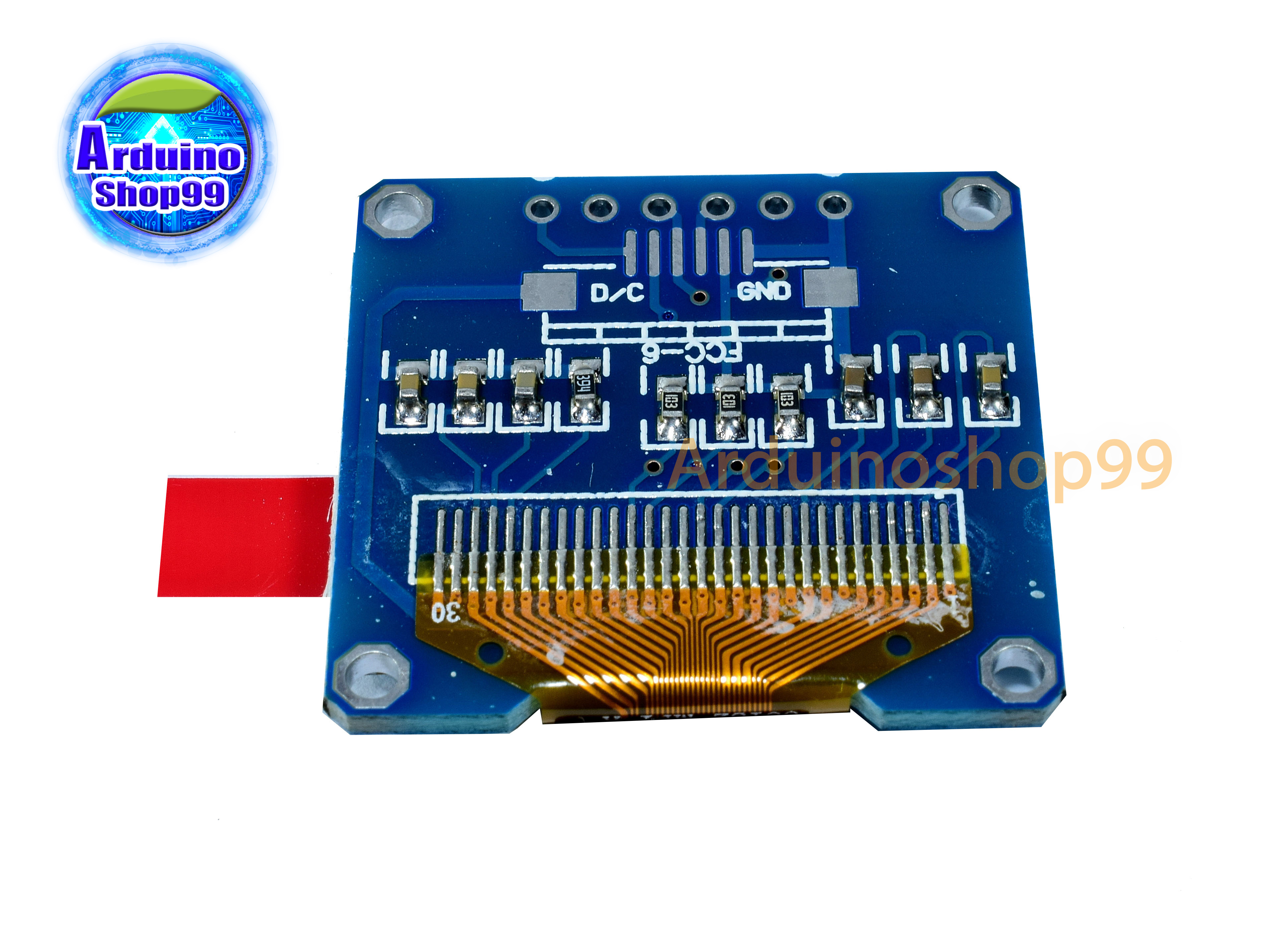 จอแสดงผล OLED ขนาด 0.96 นิ้ว แบบ SPI สีขาว