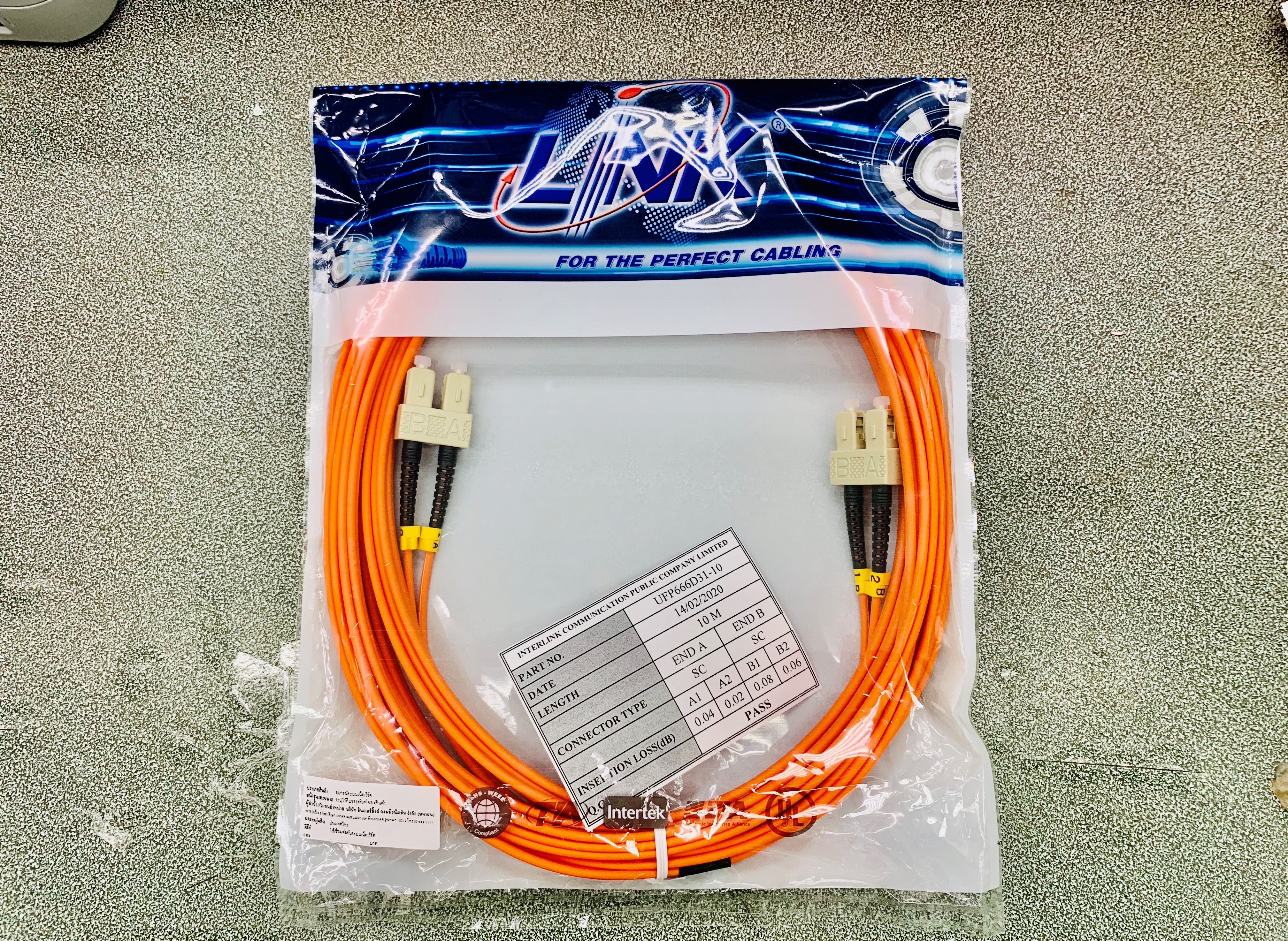 UFP666D31-10 SC/SC MM 10m.Multimode 62.5/125