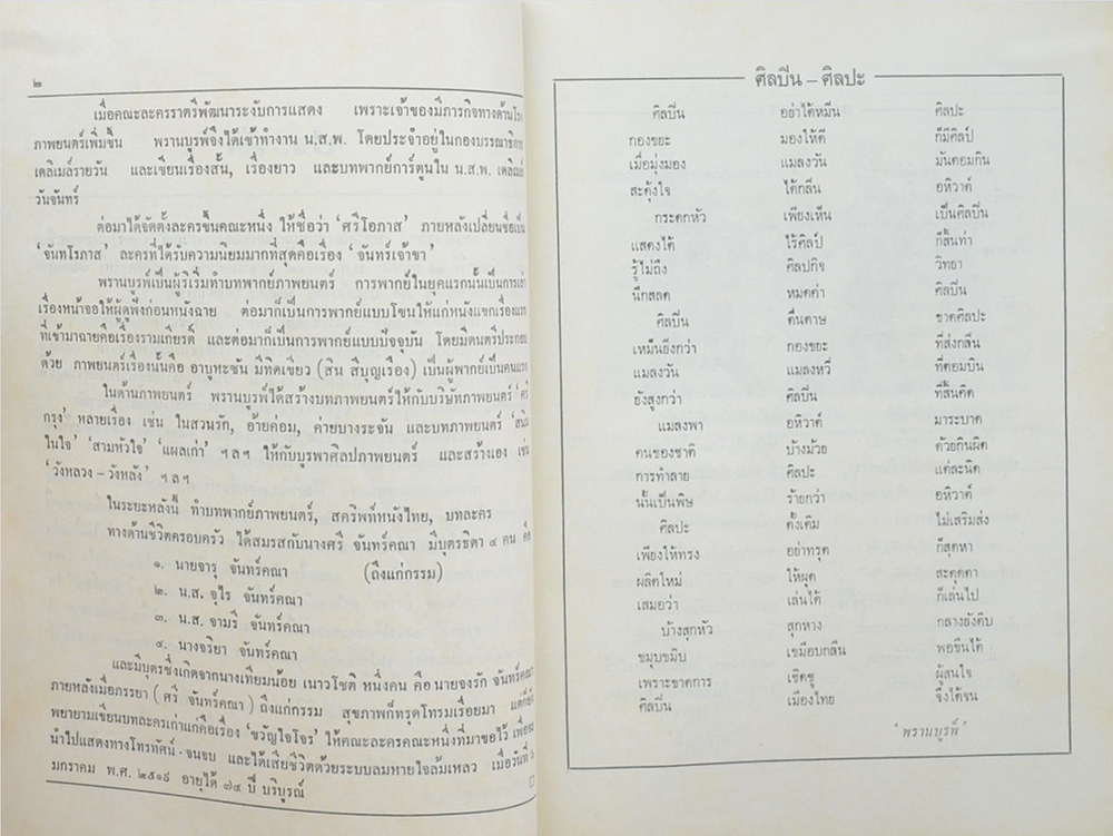 อนุสรณ์ ‘พรานบูรพ์’ (สูจิบัตรละครเรื่อง เมืองรัก-เมืองร้าง)