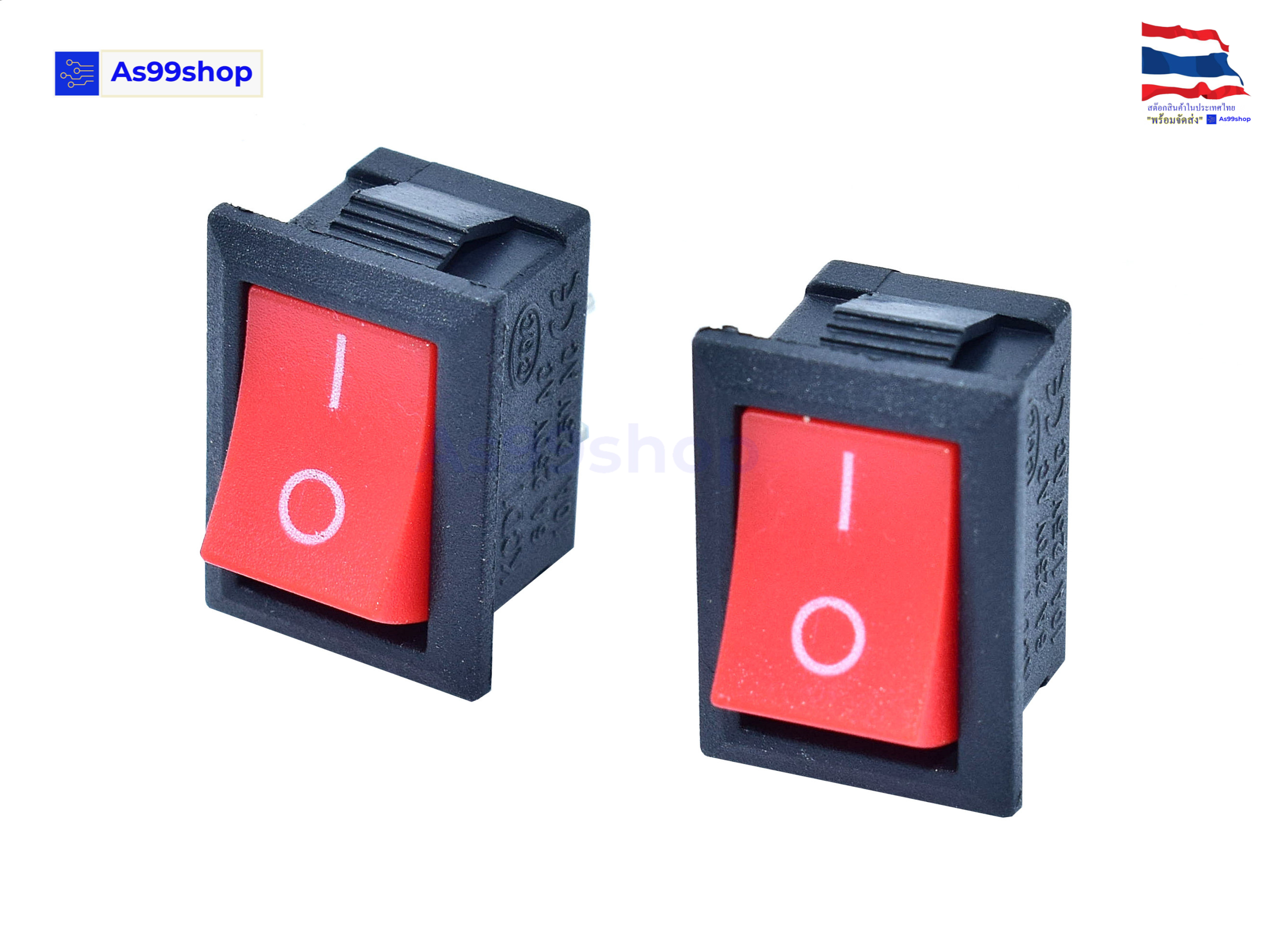 KCD1 Switch 6A-10A 250V 2Pin (2 ตัว)