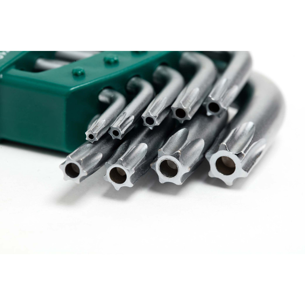 SATA 09702 ชุดประแจหกเหลี่ยมหัวทอร์คมีรู 9ชิ้น T10-50