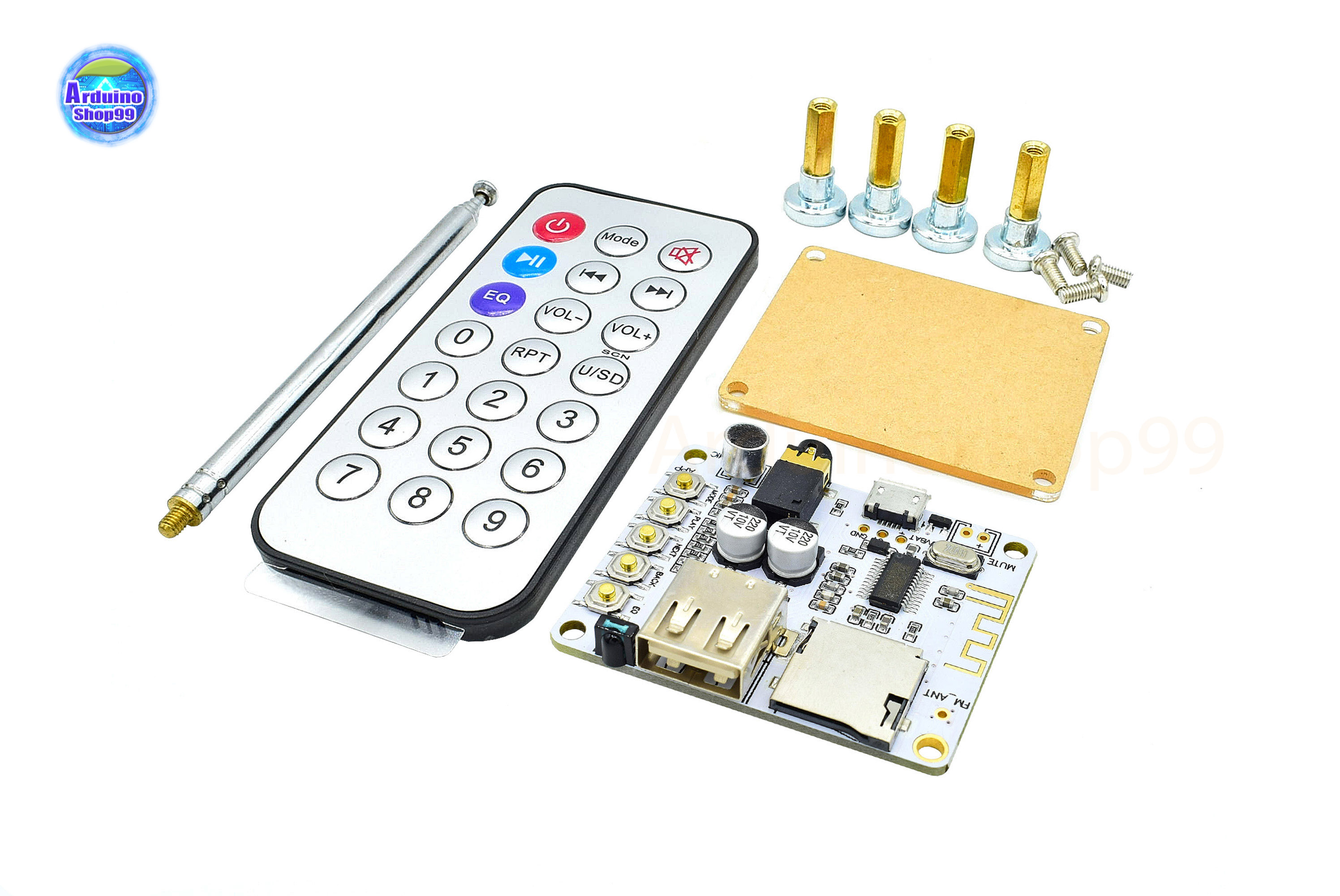 Bluetooth Audio Receiver Decoder board with a decoder card slot TF USB playback P Reamp output 5V