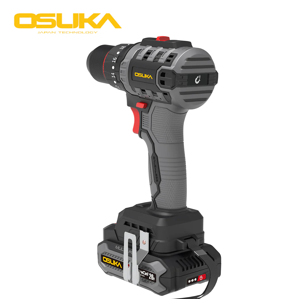 OSUKA OCHD802-D2 สว่านกระแทกไร้สาย 10mm 20V แบตx1
