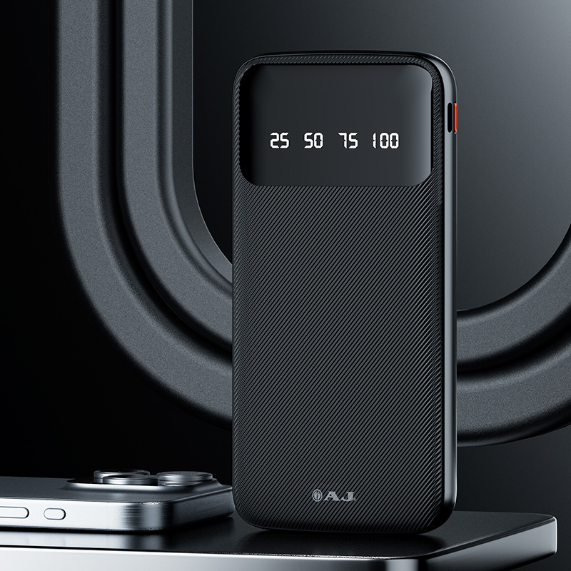 AJ พาวเวอร์เเบงค์ รุ่น B200 ความจุ 20000mAh มีสายชาร์จในตัว มีไฟบอกระดับเเบตเตอรี่ (มอก.2879-2560) ประกัน 1 ปี