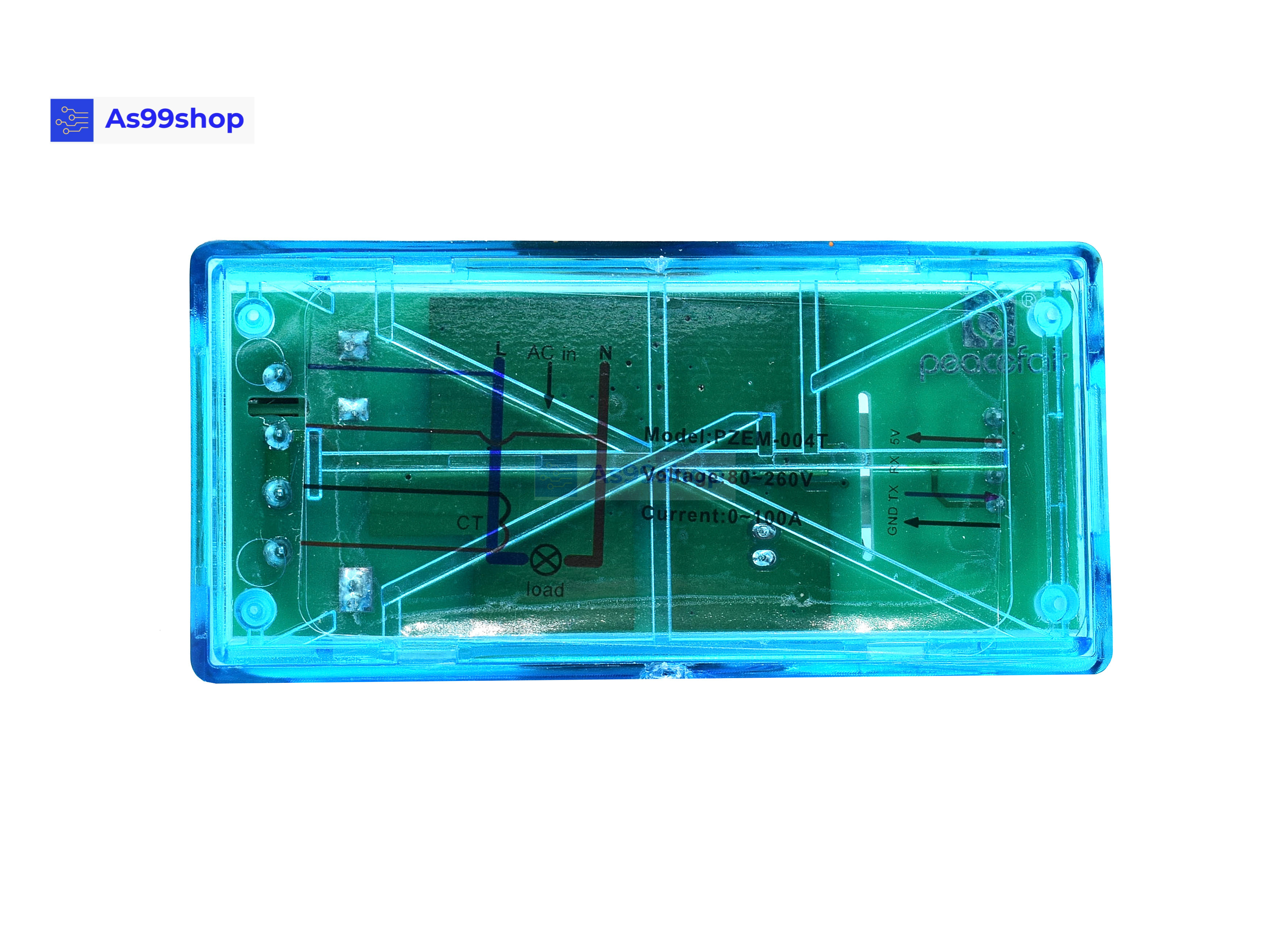 PZEM-004T 100A AC Digital Power Energy Meter Module โมดูลวัดการใช้พลังงานไฟฟ้า+CT Close