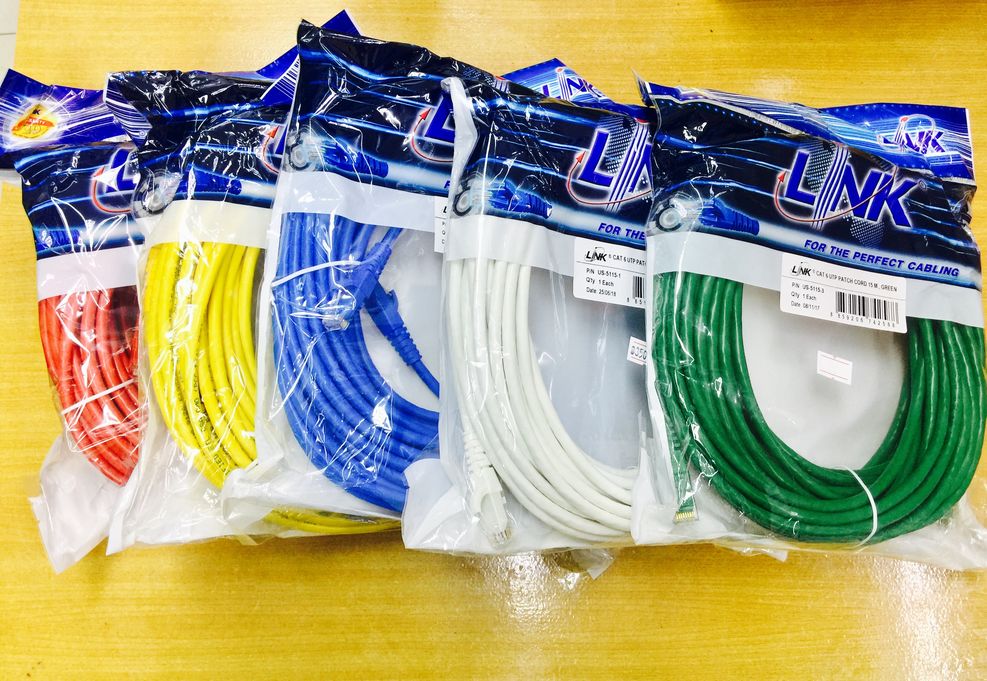 Link UTP cable Cat6 15m.(US-5115LZ-1,US-5115LZ-2,US-5115LZ-3,US-5115LZ-4,US-5115LZ-5)