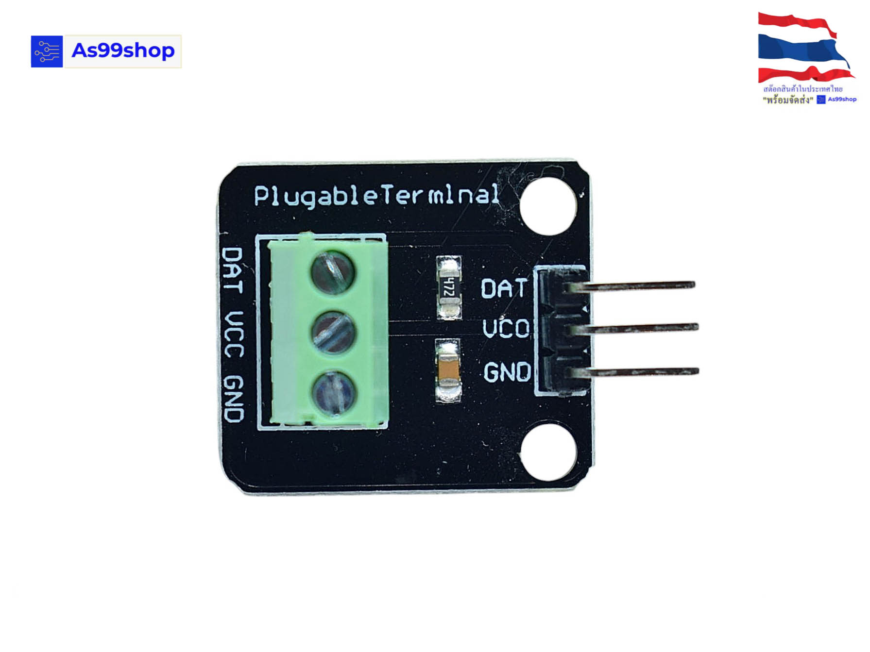 โมดูลแปลงเซนเซอร์วัดอุณหภูมิ DS18B20 แบบกันน้ำ