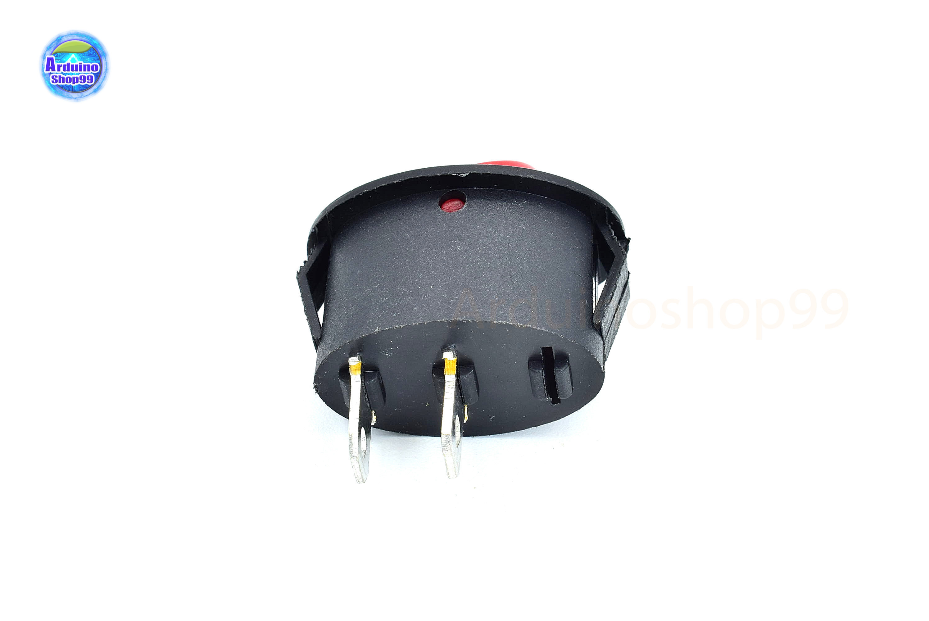 KCD7 6A Oval Switch Red 2 Pins( 1 ตัว)