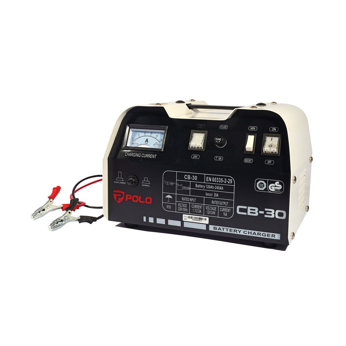 POLO CB-30 เครื่องชาร์จแบตเตอรี่ 12/24V 20A