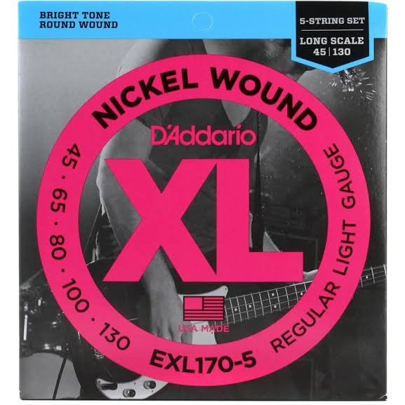 D'Addario EXL 170-5 (45-130) Long Scale เบส 5 สาย