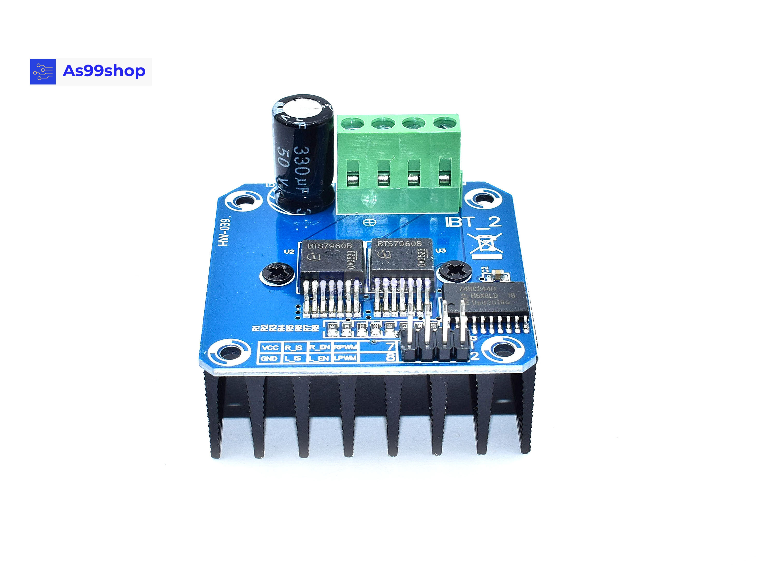 โมดูลขับเคลื่อนมอเตอร์กำลังสูง BTS7960 / IBT-2 กระแสสูง 43A