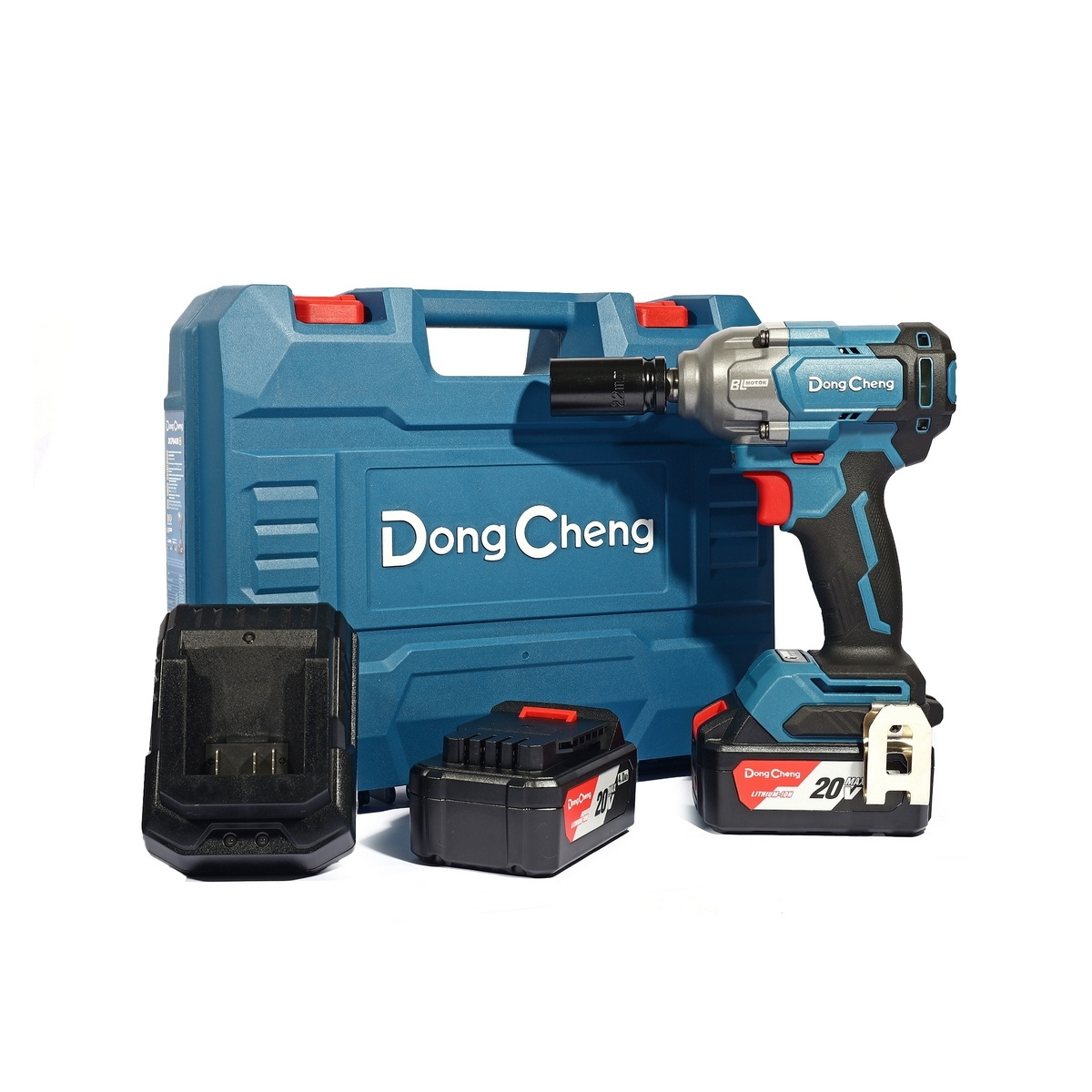 Dong Cheng DCPB488-EM บล็อกไร้สาย 1/2" 488Nm 20V แบตx2