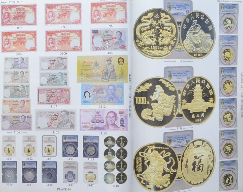Eur-Seree Collecting Co., Ltd. Sale# 41 Rare Stamps-Coins-Banknotes-Collectbles