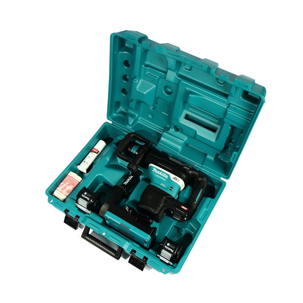 MAKITA HR005GM201 สว่านโรตารี่ไร้สาย 40mm SDS-Plus 40V BL4040x2+DC40RA 3ระบบ