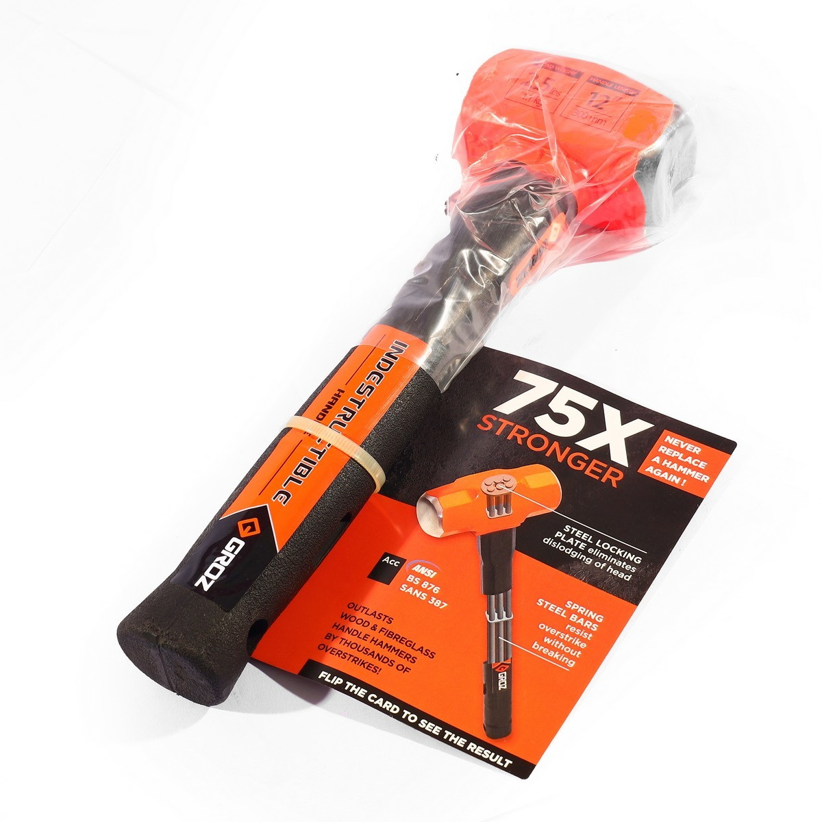 GROZ CHID/2.5/12 ค้อนปอนด์ด้ามยาง 2.5 ปอนด์ (1.1kg)