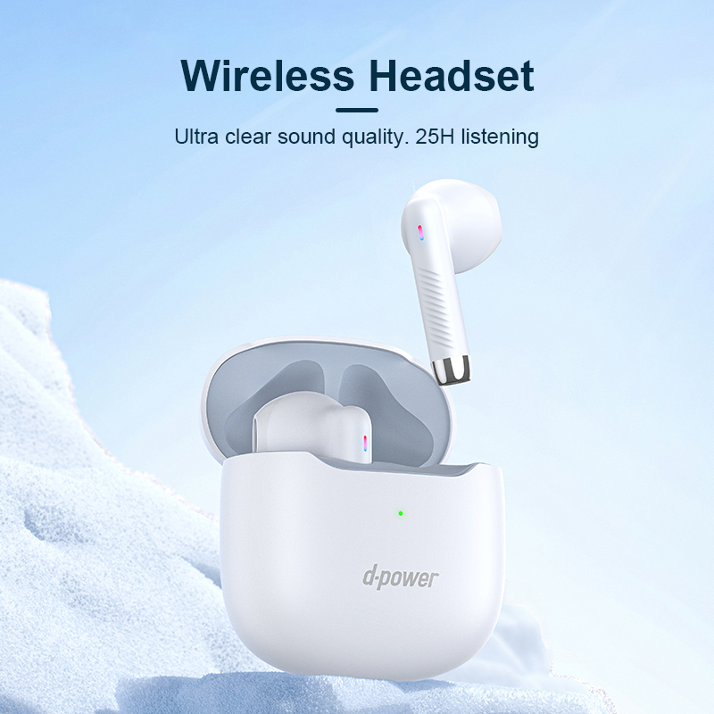 d-power หูฟังไร้สาย รุ่น BT16 ใช้งานง่าย เสียงดี ช่วยลดเสียงรบกวนภายนอกได้ / True Wireles Stereo รับประกัน 1 ปี