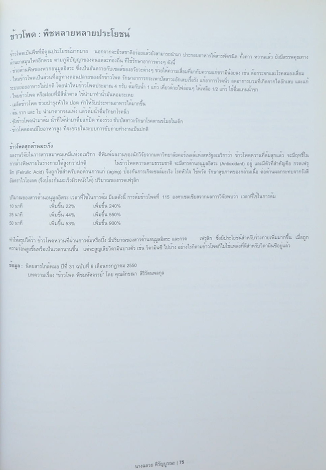 นางฉลวย หิรัญบูรณะ (ข้าวกล้อง: สุดยอดคุณค่าอาหาร)