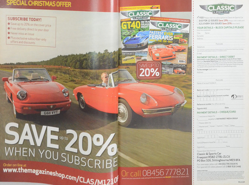 CLASSIC & SPORTS CAR Volume 29 No. 9 December 2010