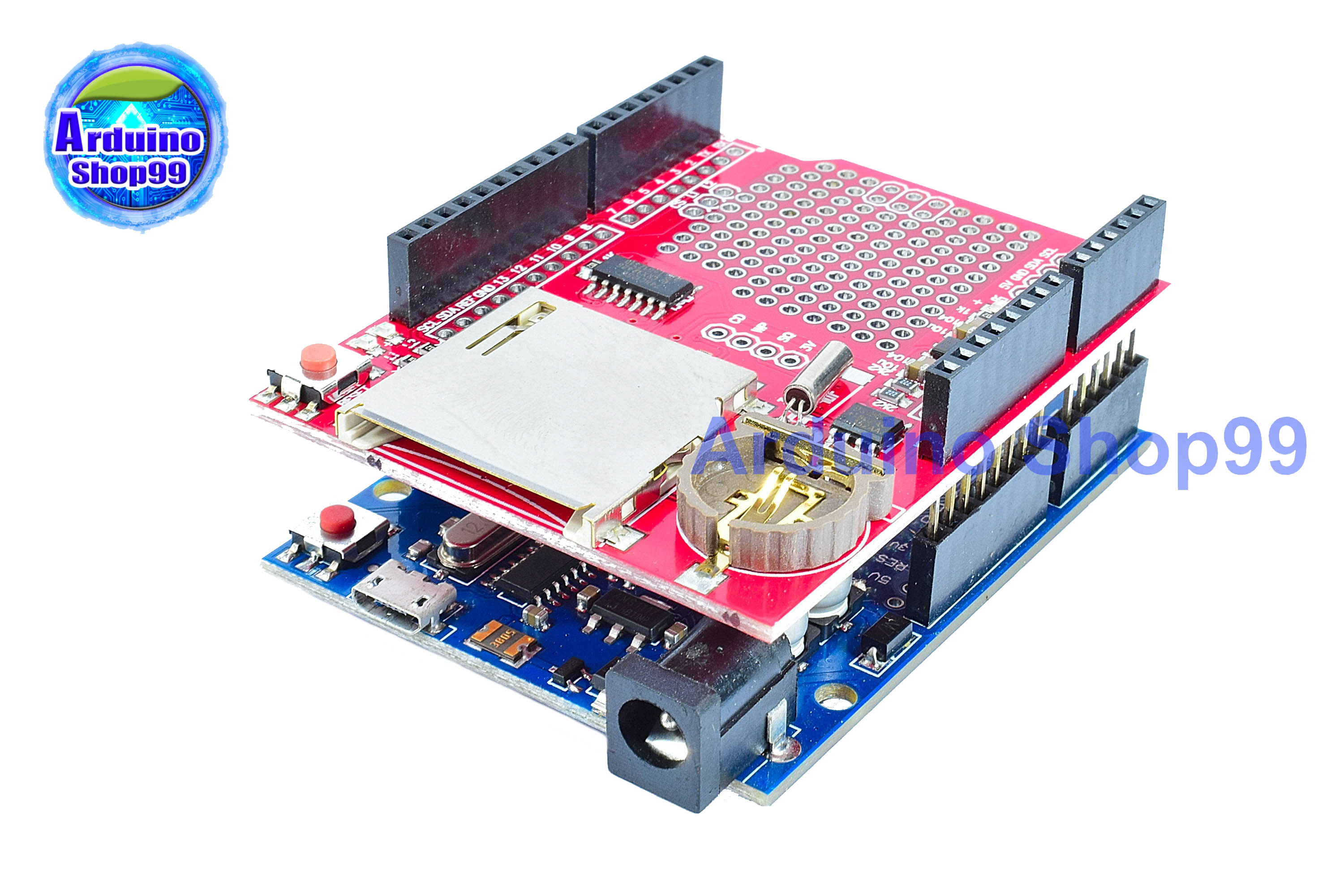 KEYES XD-204 ชีลเก็บบันทึกข้อมูลโมดูลสำหรับ Arduino - สีแดง