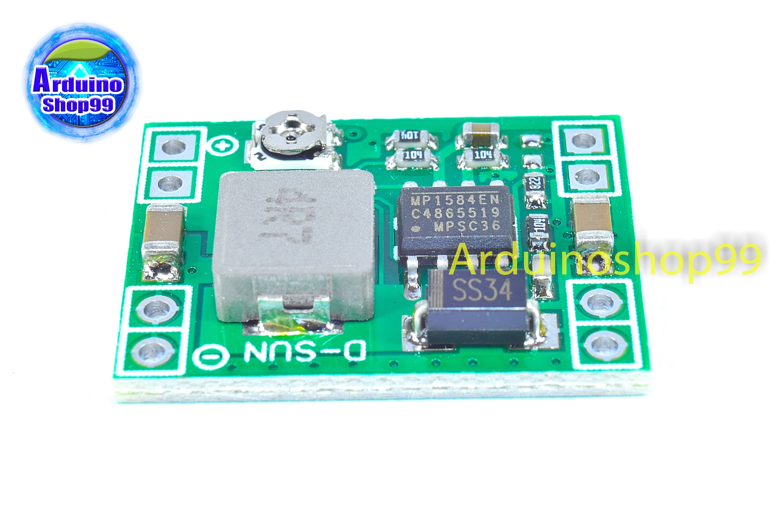 MP1584EN DC-DC Step-Down Power Module แปลงไฟจาก 4.5 - 28 Volt เป็น 0.8 - 20 Volt 3 Amp