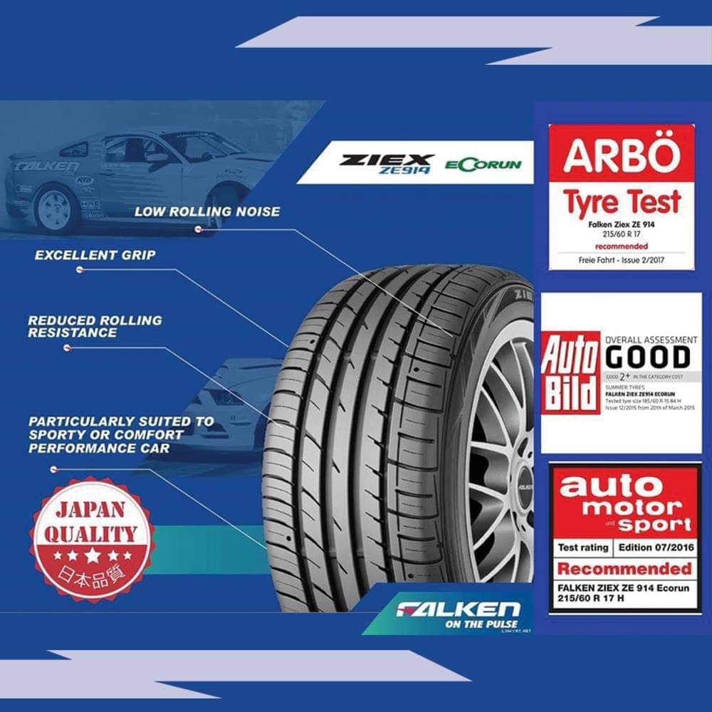 ยางFALKEN ZE914 ขนาด 245/40-17ราคาพิเศษ สั่งได้
