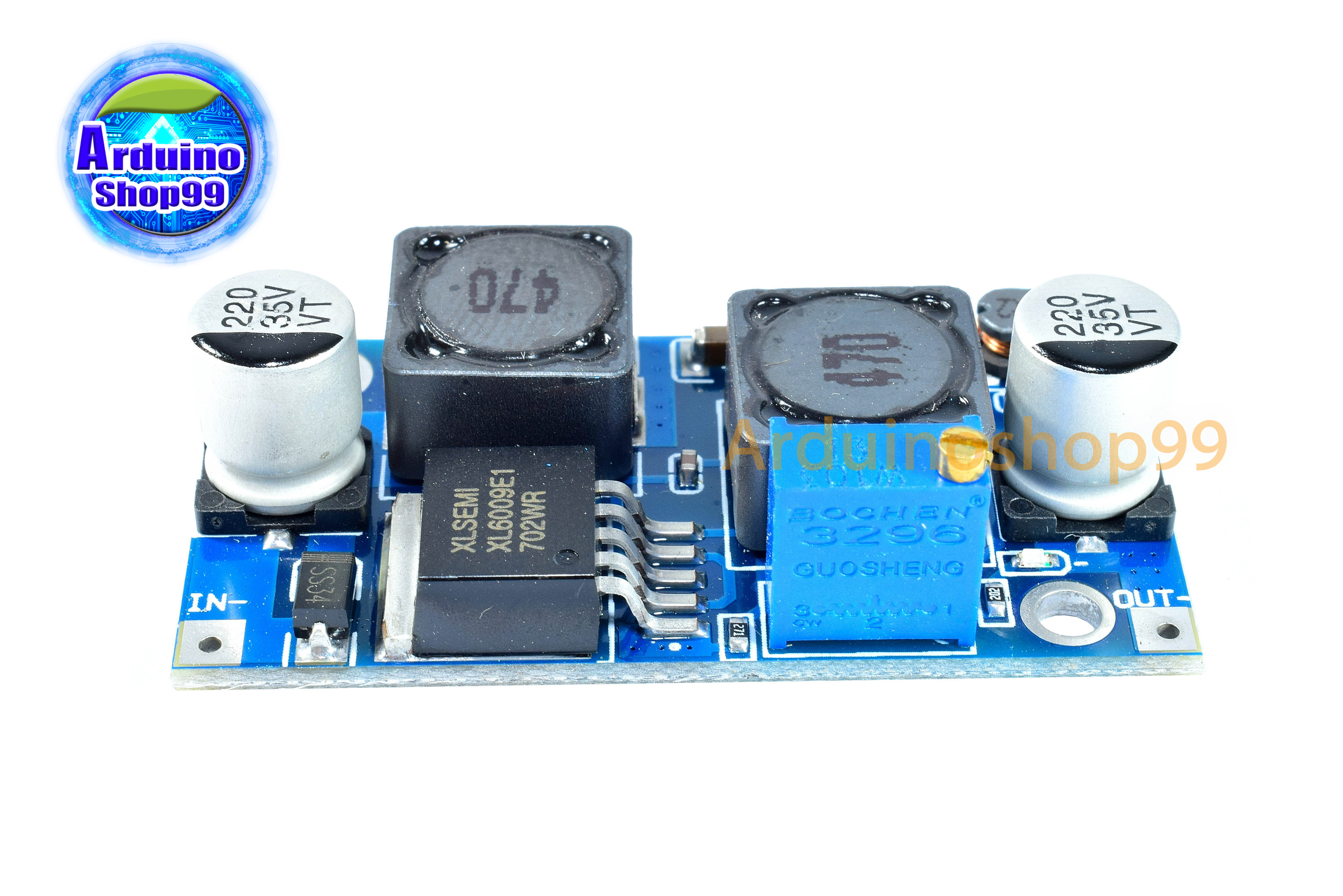DC-DC Boost Buck fine step into the Automatic Converter XL6009 is ideal for solar panel( Step-Up )