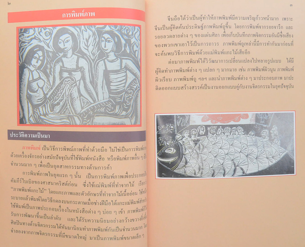 หนังสืออ่านประกอบอ้างอิง ชุดศิลปะสำหรับเด็กประถม เรื่อง การพิมพ์ภาพ