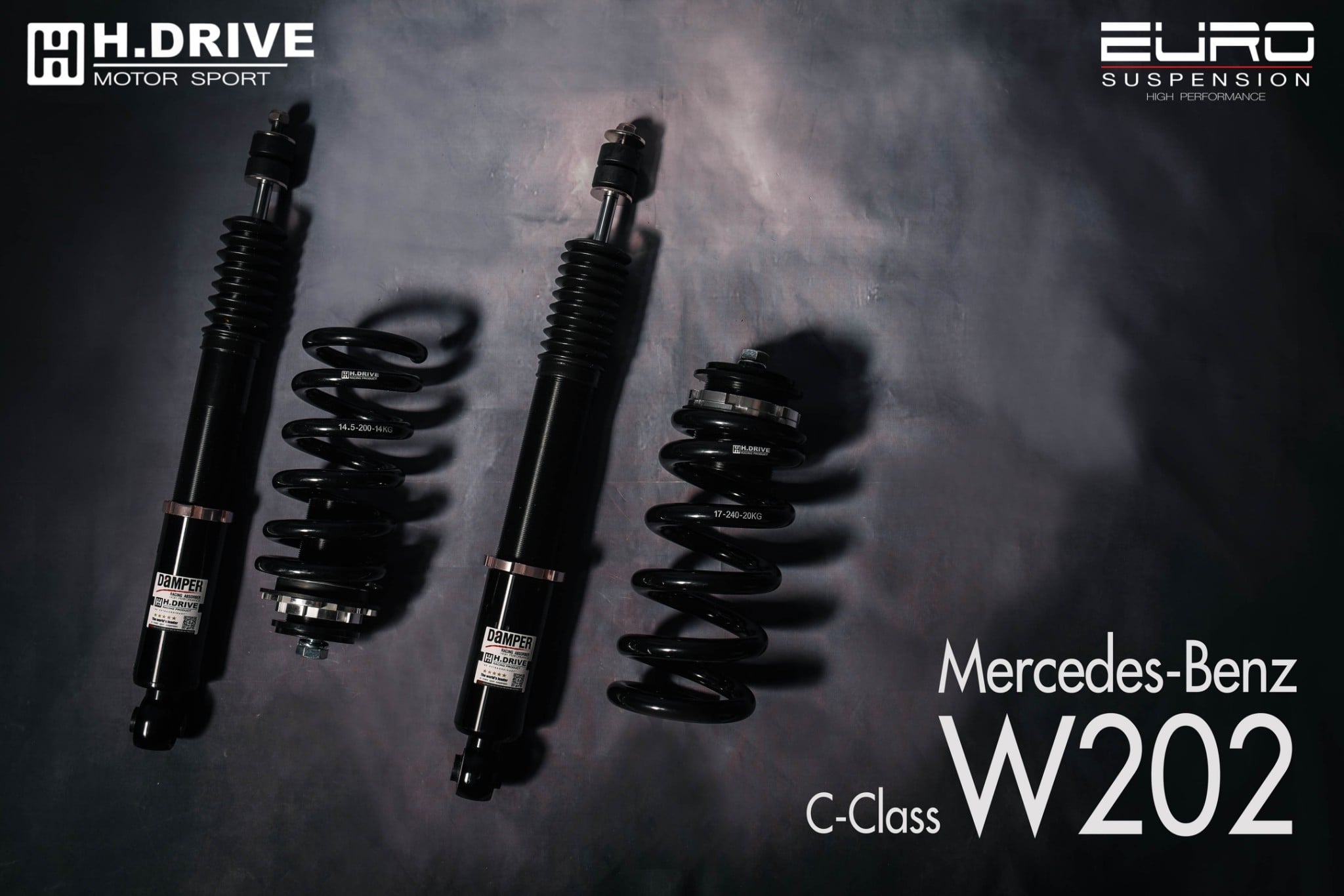 โช๊คอัพ HDRIVE Euro suspension รุ่น BENZ C-CLASS โฉมW202
