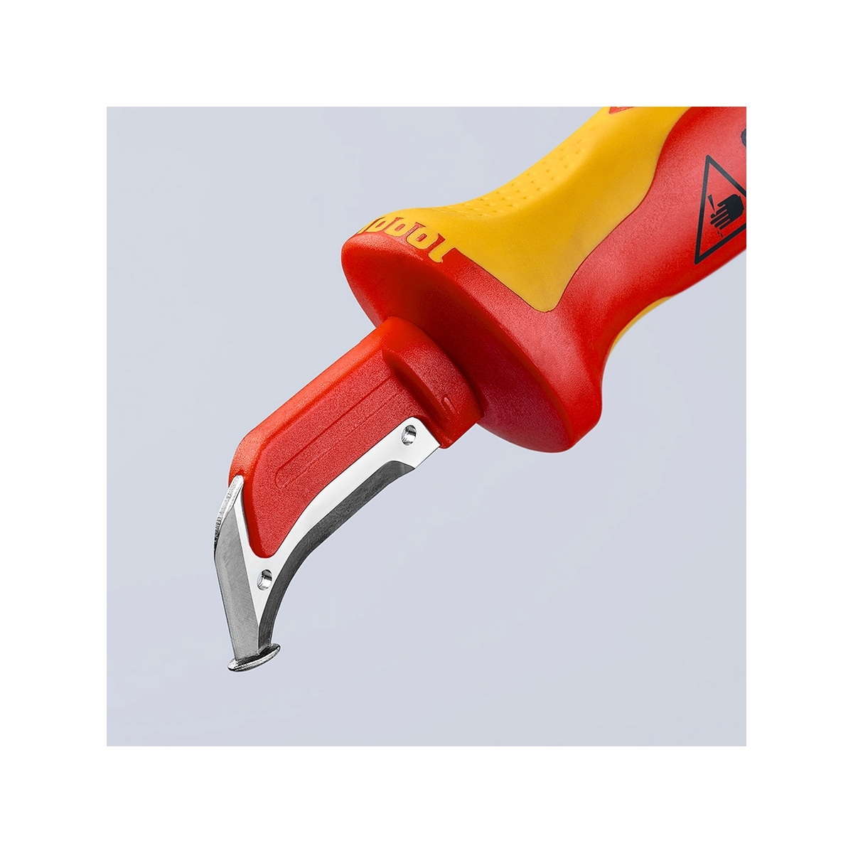 KNIPEX 98 55 มีดปอกสายไฟพร้อมใบรองมีด ด้ามกันไฟ 1000V