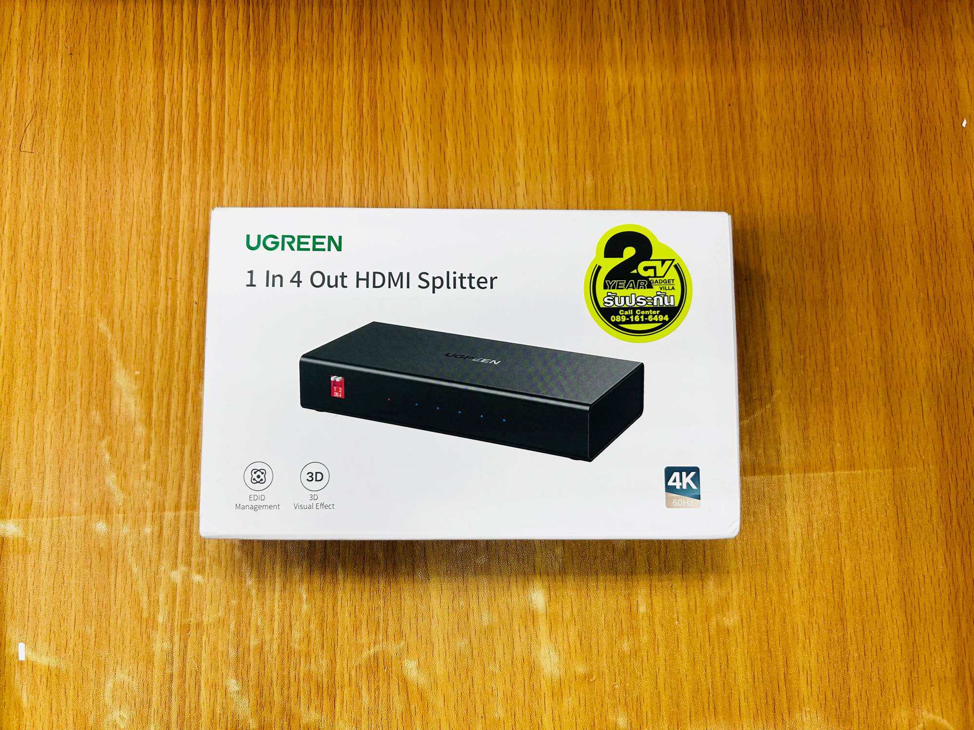 UGREEN รุ่น 90514 HDMI Splitter 1 In 4 Out HDMI 2.0 Version 4K/60Hz 3D HDCP2.2 1080P