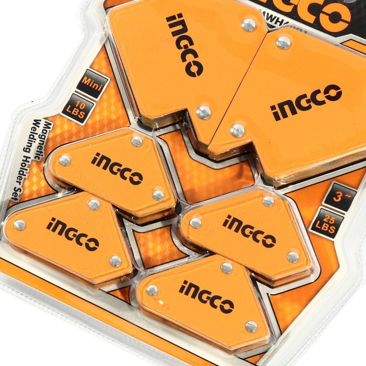 INGCO AMWH6001 ชุดแม่เหล็กฉาก 6 ชิ้น