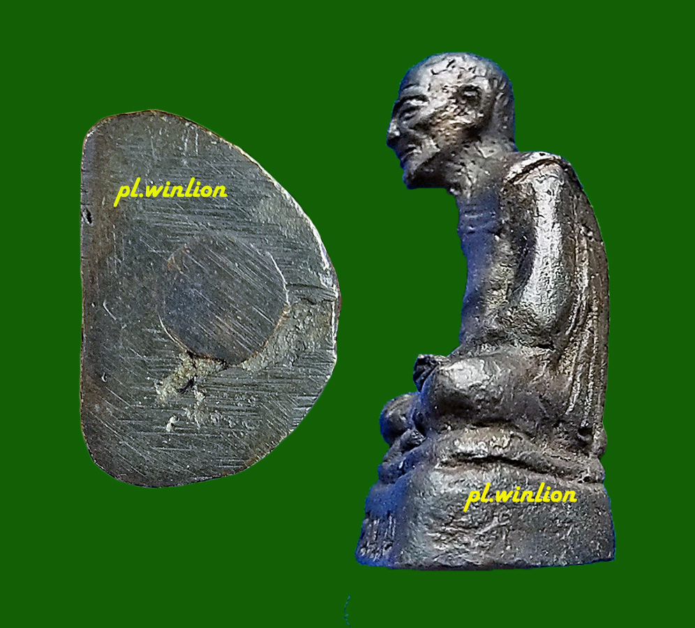 รูปหล่อ หลวงพ่อขอม วัดไผ่โรงวัว สุพรรณบุรี ปี 2505