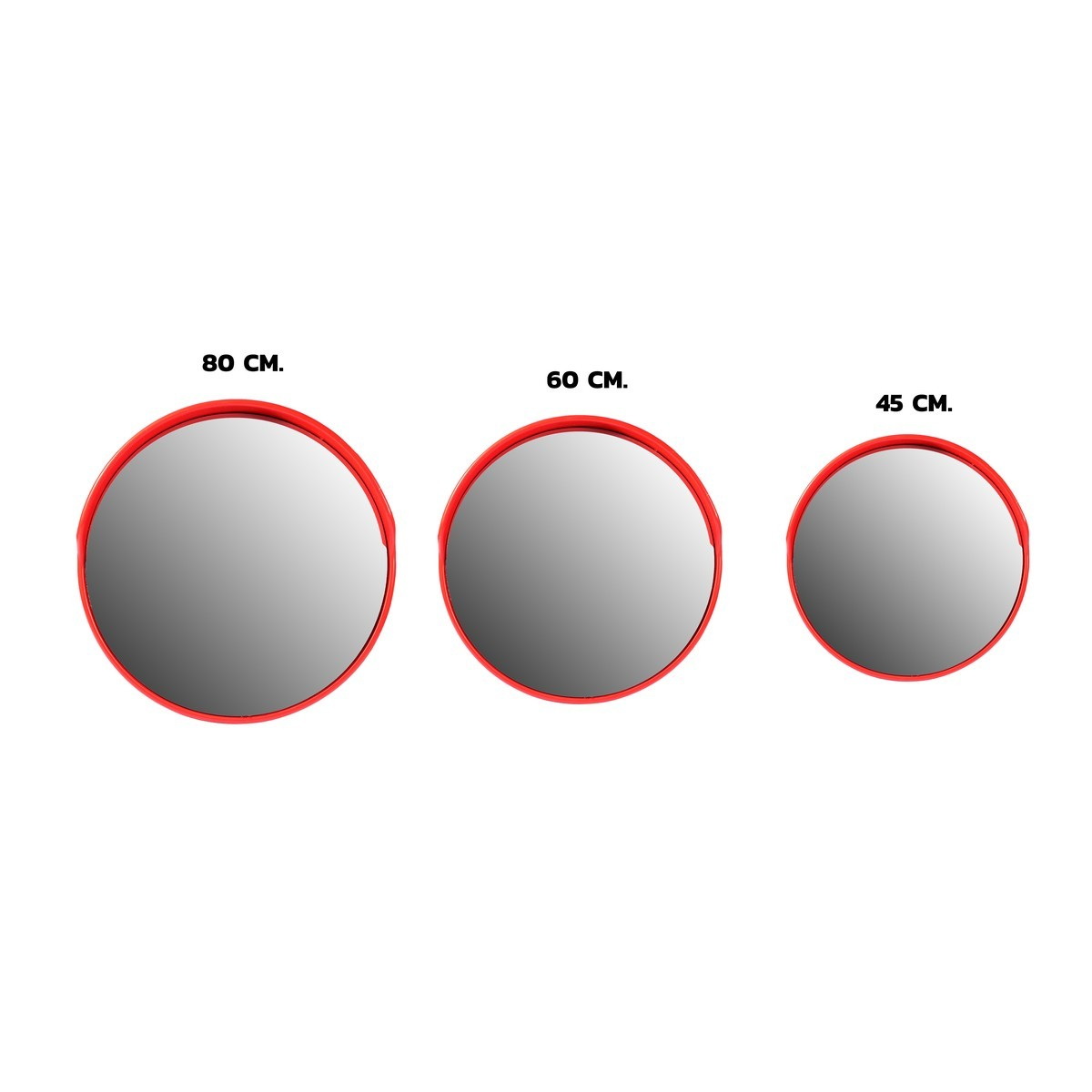 POLO กระจกโค้งจราจร 45,60,80cm ทำจาก PC