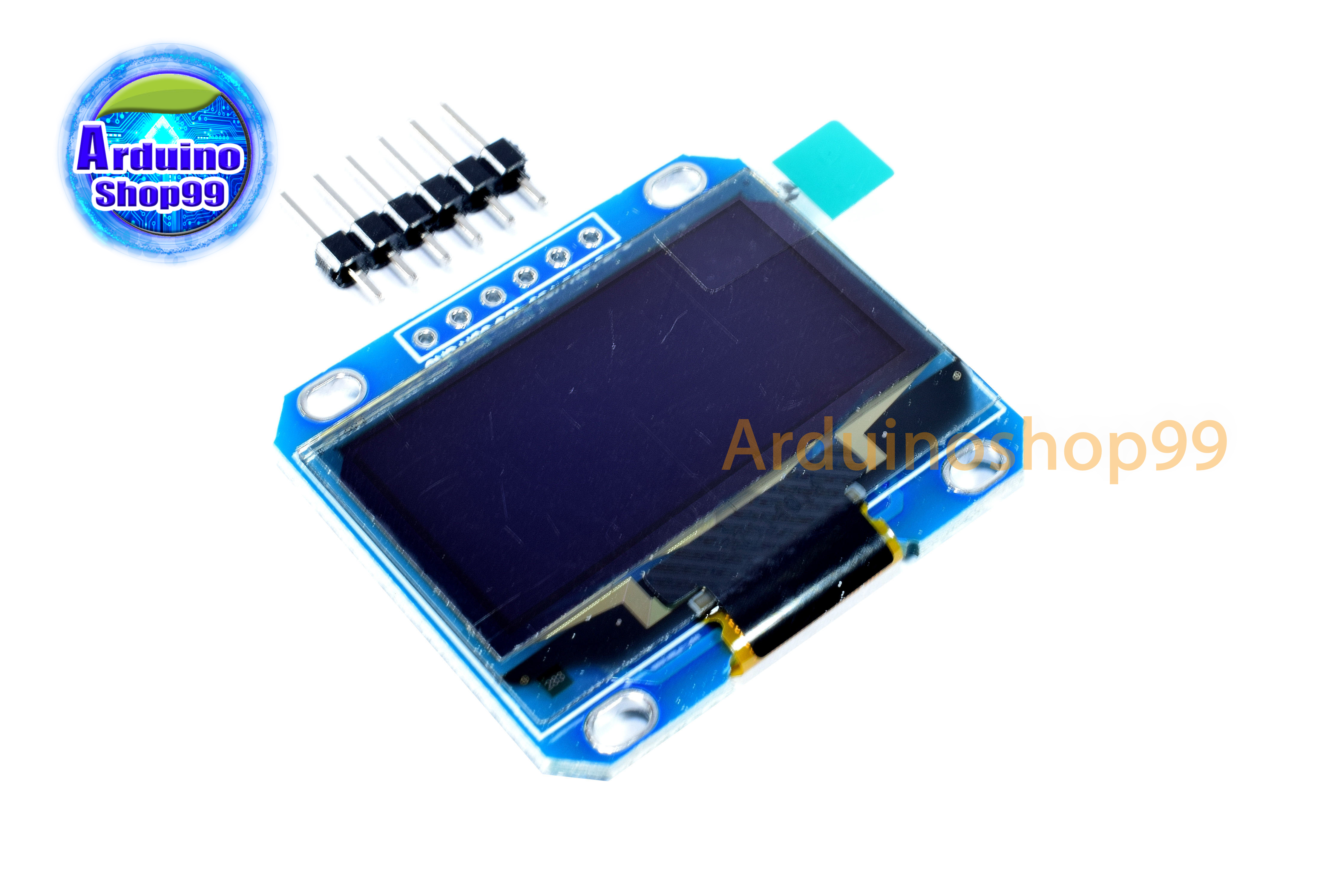 จอแสดงผล OLED ขนาด 1.3 นิ้ว แบบ SPI สีน้ำเงิน