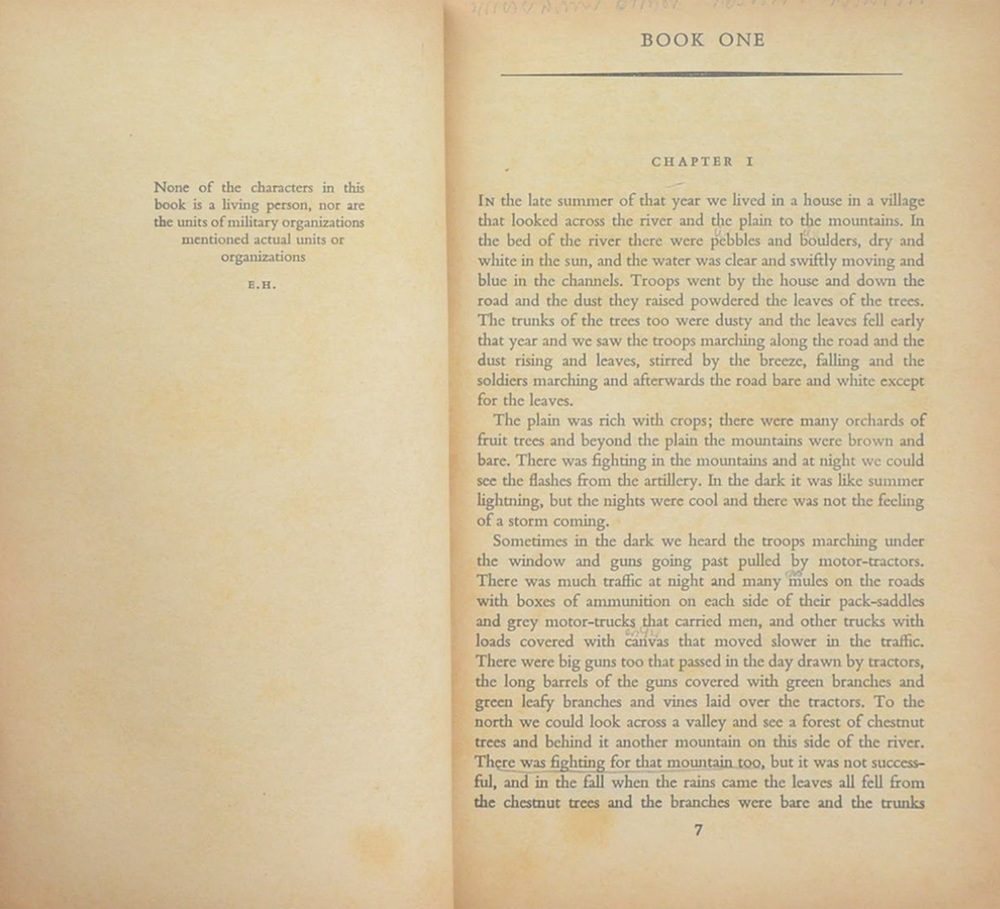 A FAREWELL TO ARMS (เล่มเล็ก / ขายตามสภาพ)