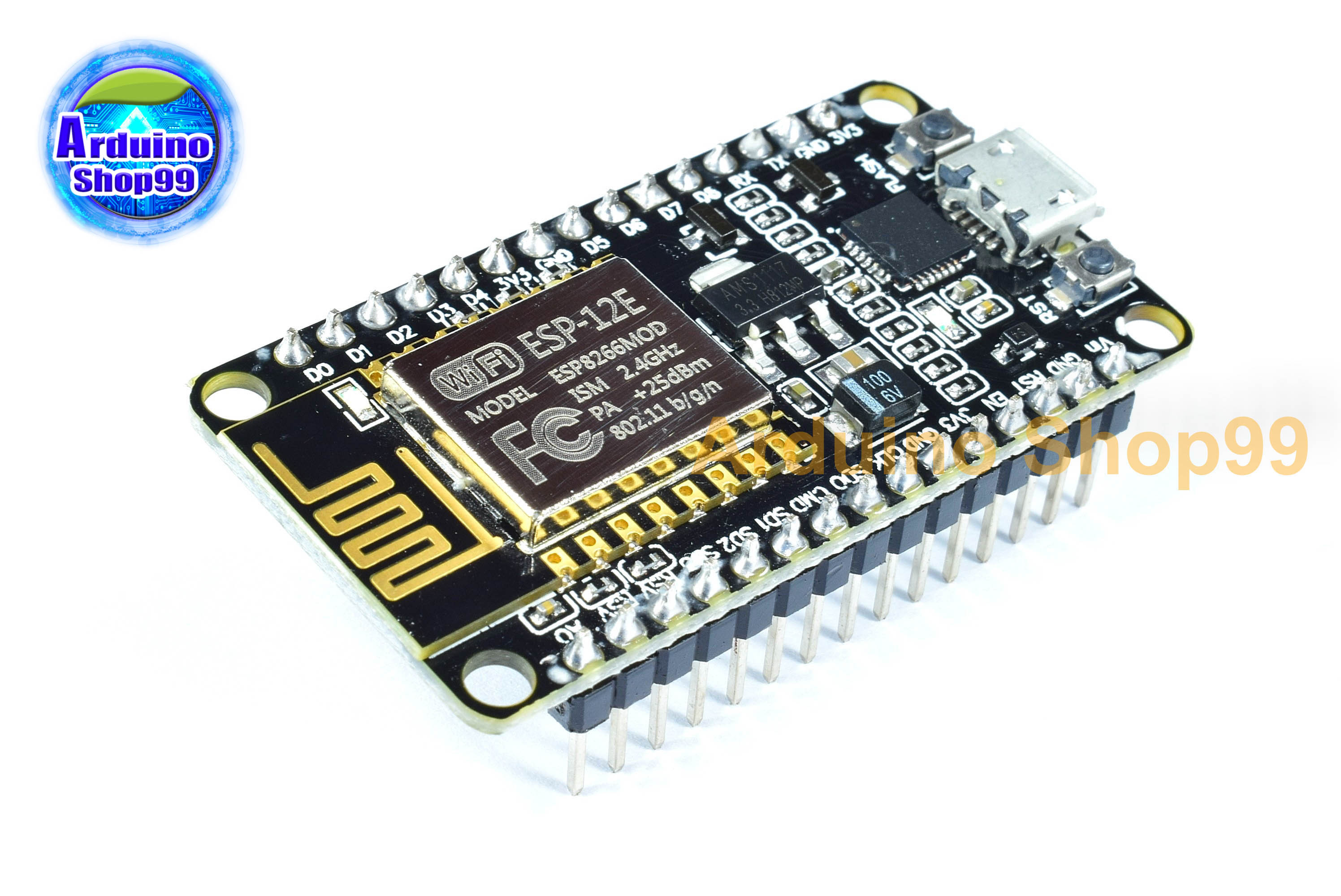 1 ชุด จำนวน 5 ตัว NodeMcu ESP8266-12E V2 CP2102