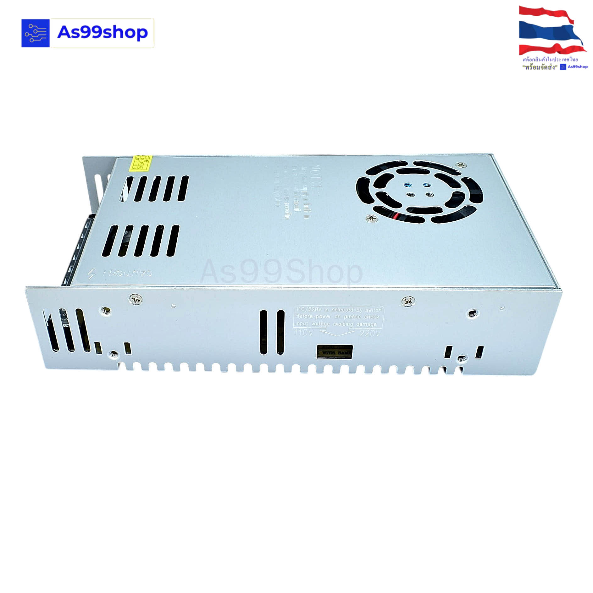 24V 20A 500W สวิตชิ่งเพาเวอร์ซัพพลาย Switching Power Supply (สีเงิน) S-500-24