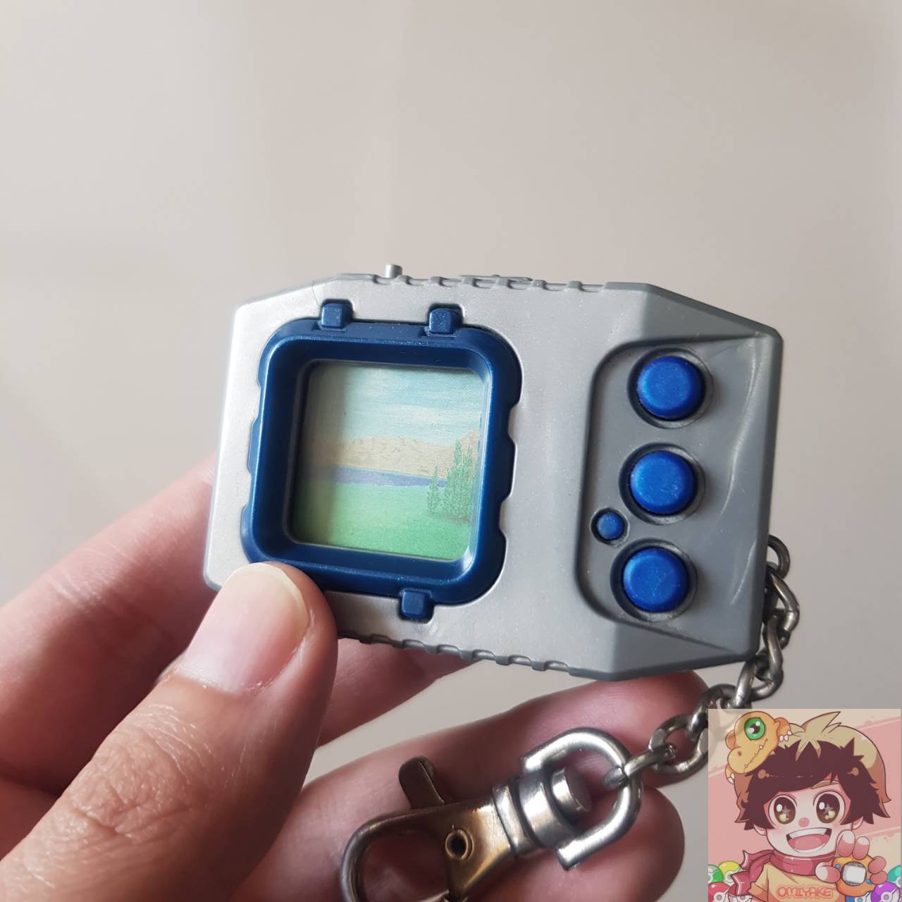 BANDAI DIGIMON Pendulum Ver.1.0 Nature Spirits Silver Blue Color[USED]ดิจิม่อน เพนดูลั่ม Digivice ดิจิไวซ์