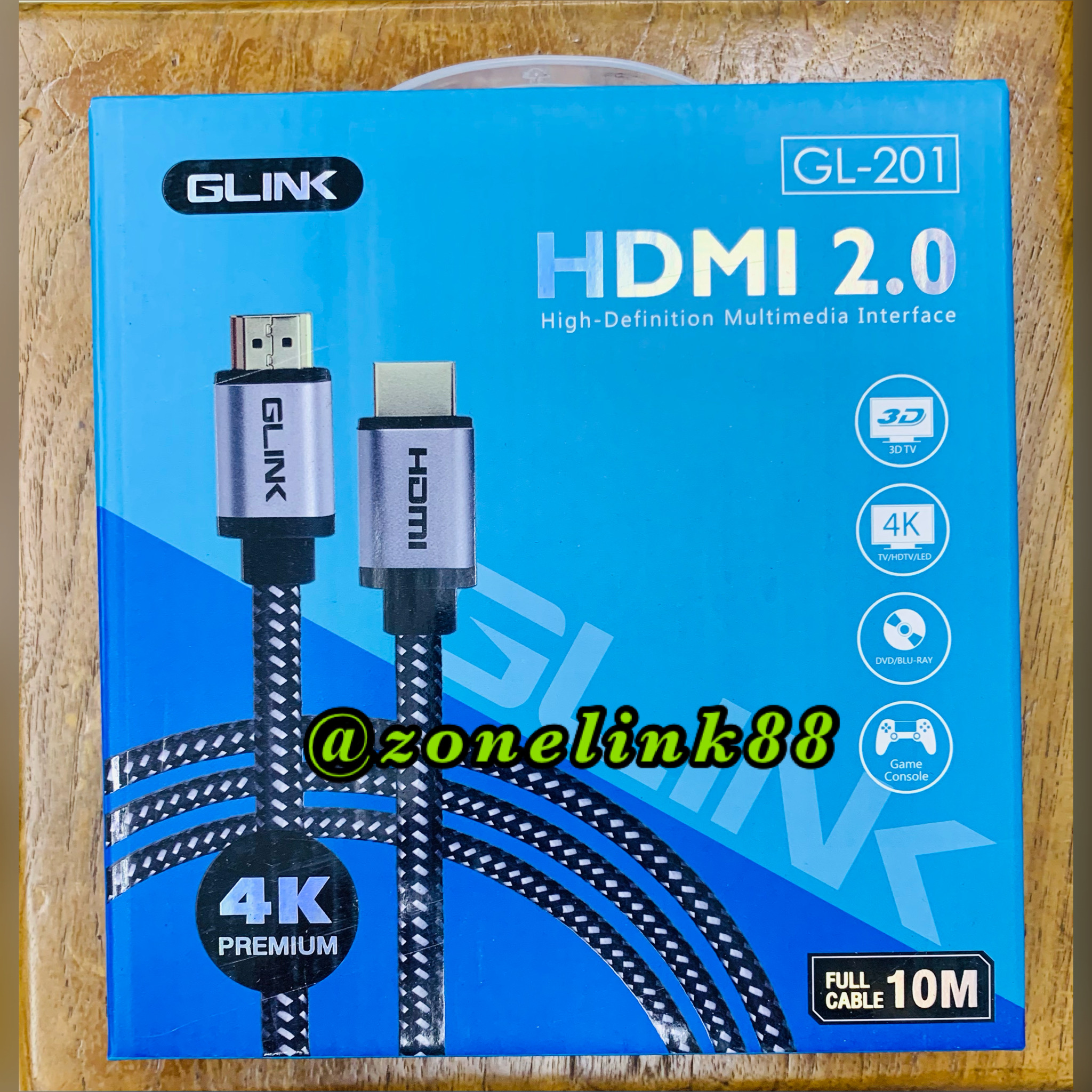 GLINK GL-201 10M HDMI 2.0 4K High-Definition Multimedia Interface