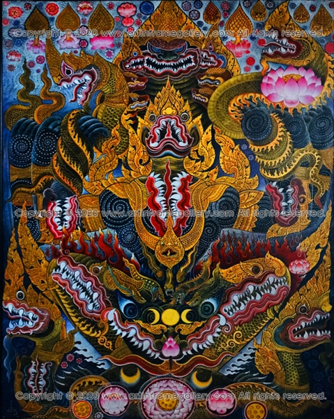 ผลงานศิลปะ "สู่วิมุตติสุข"