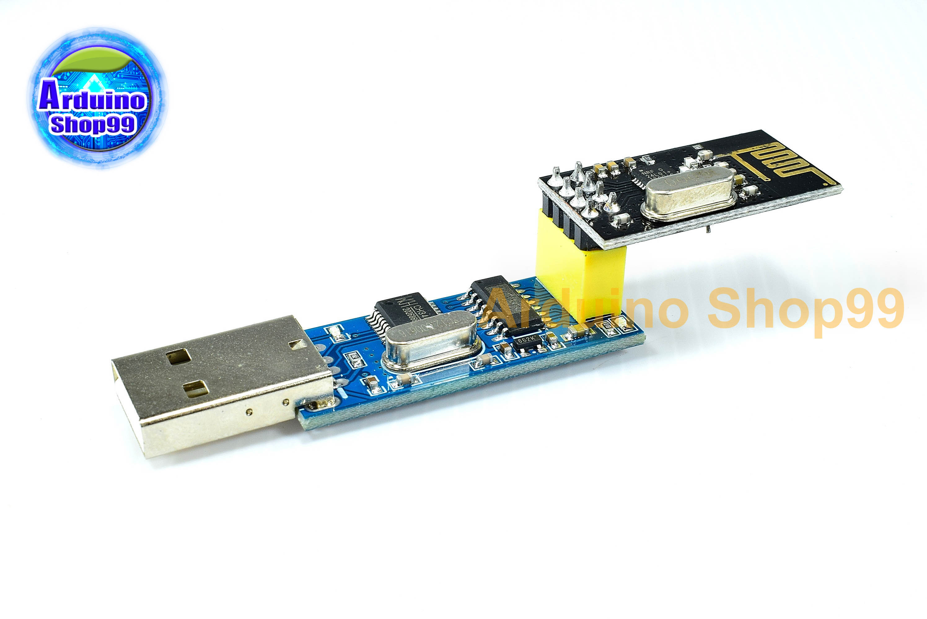 USB wireless serial port module serial port to nRF24L01/เชื่อมต่อ USB กับ nRF24L01