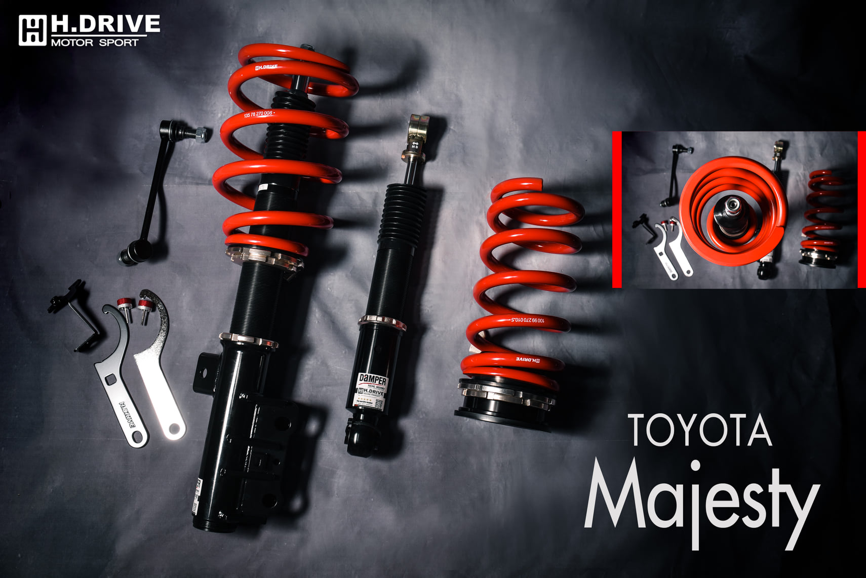 โช๊คอัพ HDrive S.spec รถตู้ Toyota Majesty